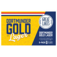 Great Lakes Dortmunder Gold Lager Beer, 6 Each
