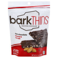 barkTHINS Snacking Chocolate, Dark Chocolate Almond & Sea Salt, 4.7 Ounce