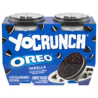 YoCrunch Low Fat Vanilla with OREO Yogurt, 4 Each