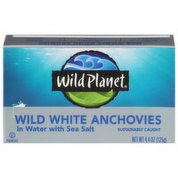 Wild Planet Anchovies in Water with Sea Salt, Wild White, 4.4 Ounce
