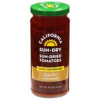 California Sun Dry Sun-Dried Tomatoes with Garlic, 8.5 Ounce