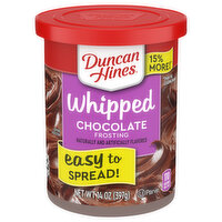 Duncan Hines Whipped Chocolate Frosting, 14 Ounce