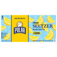 Polar Seltzer Lemon, 8 Each