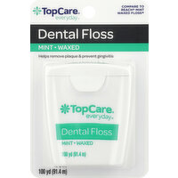 Top Care Dental Floss Waxed Mint, 1 Each
