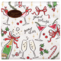 Caspari Cocktail Napkin Let's Be Merry, 20 Each