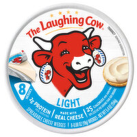 The Laughing Cow Cheese Wedges Light, 8 Each