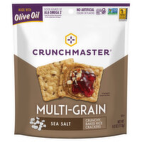 Crunchmaster Multi-Grain Crackers Sea Salt, 4 Ounce
