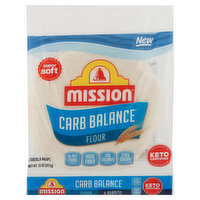 Mission Flour Carb Balance Burrito Tortillas 10-Inch, 6 Each