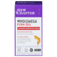 New Chapter Wholemega Whole Fish Oil, 60 Each