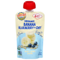 Earths Best Stage 2 Blueberry Ban Flax Oat, 3.5 Ounce