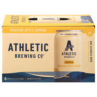 Athletic Brewing Co Cerveza Light Non-Alcoholic, 6 Each