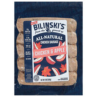 Bilinski's Chicken Sausage, Chicken & Apple, 12 Ounce