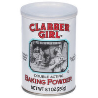 Clabber Girl Baking Powder, Double Acting, 8.1 Ounce