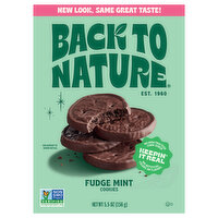 Back To Nature Cookies Fudge Mint, 5.5 Ounce