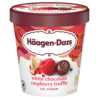 Haagen-Dazs White Chocolate Raspberry Truffle Ice Cream, 14 Ounce