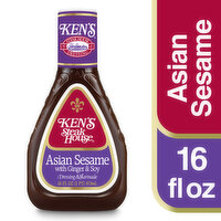 Ken's Steak House Dressing & Marinade, Asian Sesame, 16 Ounce