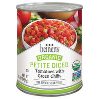 Heinen's Diced Tomatoes With Organic Green Chiles, 10 Ounce