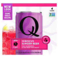 Q Mixers Ginger Beer, Hibiscus, 4 Each