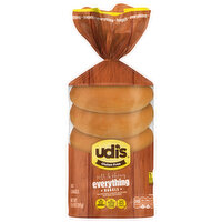 Udi's Bagels, Gluten Free, Everything, Soft & Chewy, 5 Each
