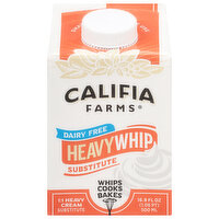 Califia Farms Heavy Whip Dairy Free Heavy Cream Substitute, 16.9 Ounce