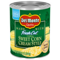 Del Monte Sweet Corn, Golden, Cream Style, 8.25 Ounce