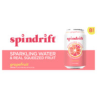 Spindrift Sparkling Water Grapefruit, 8 Each