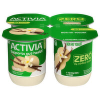 Activia Nonfat Probiotic Vanilla Yogurt, 4 Each