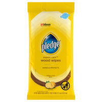 Pledge Enhancing Wipes Lemon, 24 Each