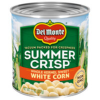 Del Monte White Corn, Whole Kernel Sweet, 11 Ounce