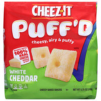 Cheez-It Cheesy Baked Snacks, Kids Snacks, White Cheddar, 5.75 Ounce
