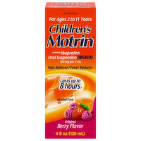 Motrin Childrens Oral Pain Relief Fever Berry, 4 Ounce