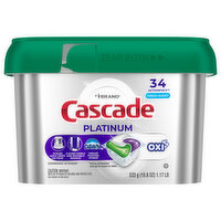 Cascade Platinum Dishwasher Pods, Fresh Scent, 34 Each
