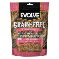 Evolve Dog Biscuits, Grain-Free, Deboned Salmon, & Sweet Potato Recipe, Oven-Baked, 12 Ounce