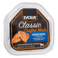 Evolve Classic Crafted Meals Chicken Recipe In Savory Juice For Dogs, 3.5 Ounce