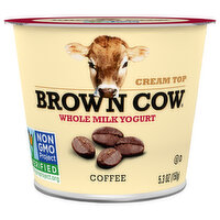 Brown Cow Whole Milk Yogurt Coffee, 5.3 Ounce