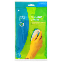 Our Family Medium Pair Latex Gloves, 1 Each
