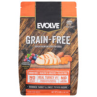 Evolve Dog Food, Grain-Free, Deboned Turkey & Sweet Potato Recipe, Super Premium, 4 Pound