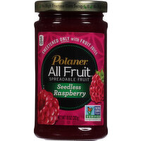 Polaner Seedless Raspberry Spreadable Fruit, 10 Ounce