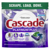 Cascade Platinum Plus Dishwasher Pods, Fresh Scent, 9 Each