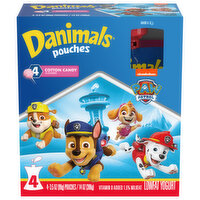 Danimals Cotton Candy Squeezable Yogurt, 4 Each