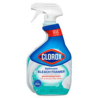 Clorox Bathroom Foamer with Bleach, Spray Bottle, Original, 30 Ounce
