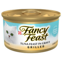 Purely Fancy Feast Gravy Wet Cat Food, Grilled Tuna Feast, 3 Ounce