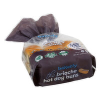 Bakerly Brioche Hot Dog Buns, 9.52 Ounce