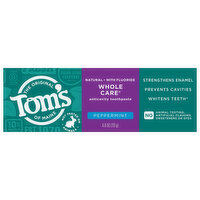 Toms Of Maine Toothpaste Peppermint Fluoride, 4 Ounce