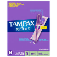 Tampax Radiant Super, 14 Each