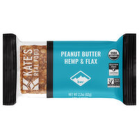 Kates Real Food Bar Peanut Butter Hemp Falx, 2.2 Ounce