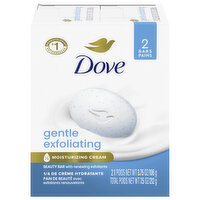 Dove Beauty Bar Gentle Exfoliating With Mild Cleanser, 2 Each