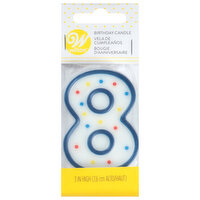 Wilton Birthday Candle, 8, 3 Inch, 1 Each
