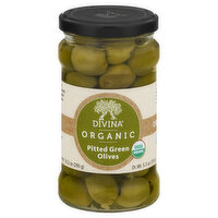 Divina Olives, Organic, Green, Pitted, 5.3 Ounce