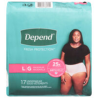 Depend Super Absorb Lg Pants For Women, 17 Each